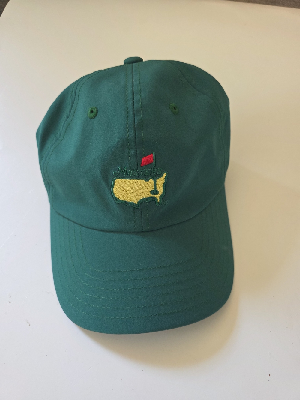 Masters Embroidered Classic Green Golf Cap with Yellow Logo - Athletic Material - Picture 6 of 6